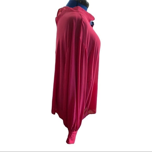 ELOQUII Sheer Tunic Top Pink Size 28Machine Wash 100% Polyester New without tags - Picture 3 of 12